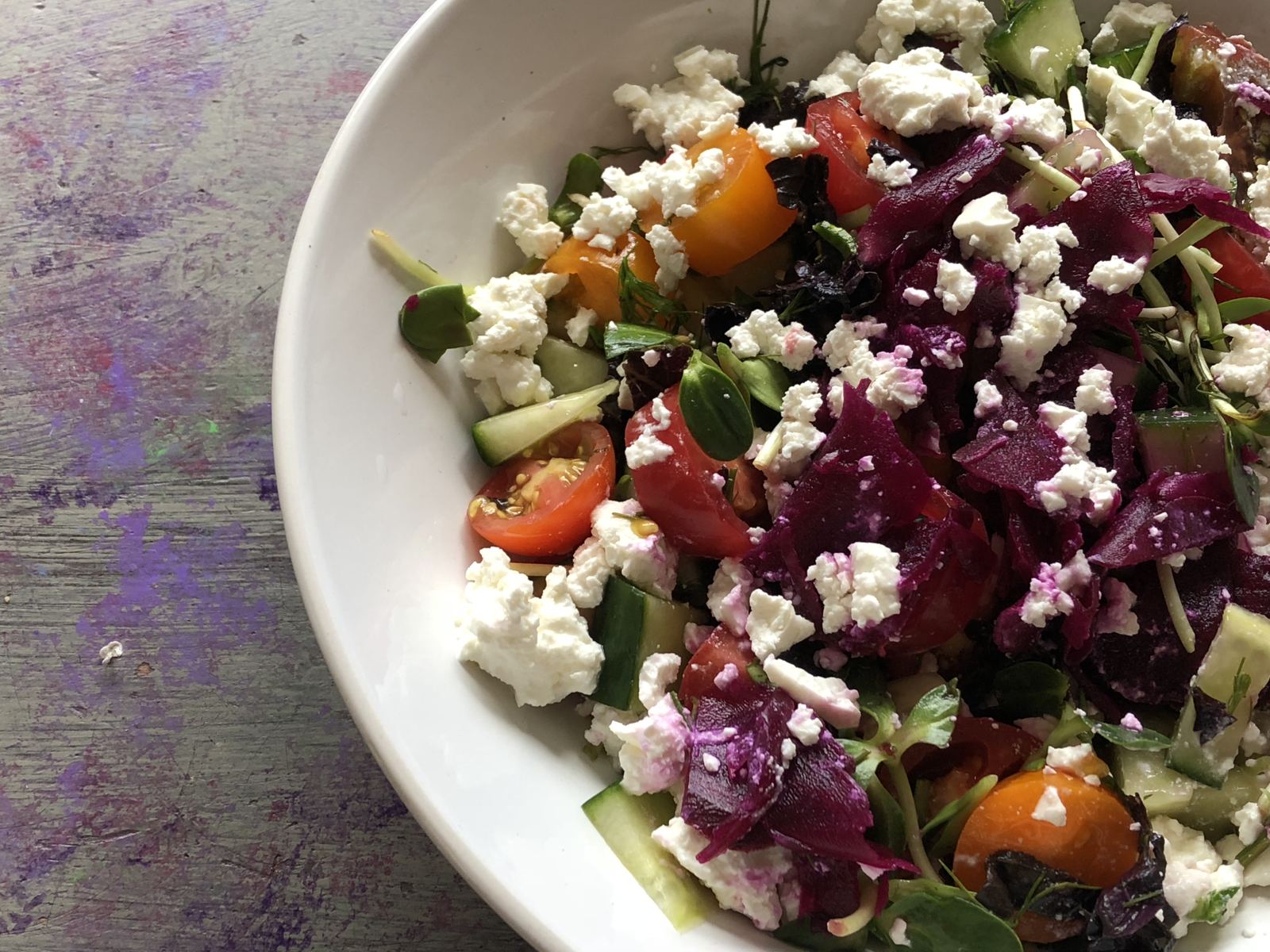 Salad with feta